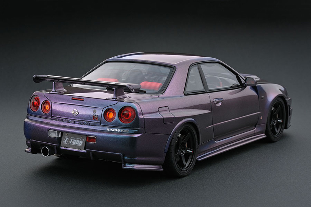 Nissan Skyline R34 1/18 Ignition Model R34 Nismo GT-R Z-tune Midnight Purple III IG0009